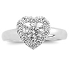 14K Round Diamond Heart Promise Ring (0.75 ctw) thumb 1