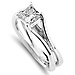 14K Solitaire Princess Cut Diamond Engagement Ring (0.75 ctw) thumb 2