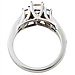 14K White Gold 3 Stone Princess Cut Diamond Engagement Ring thumb 2