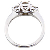 14K White Gold Three-Stone Round Diamond Wedding Ring Set thumb 5