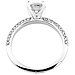 14K White Gold Micro Pave Diamond Engagement Ring thumb 3