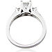 14K White Gold 3 Stone Princess Cut Diamond Wedding Ring Set 0.85ctw thumb 2