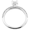 14K White Gold Asscher Cut Diamond Engagement Ring thumb 3