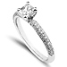 14K White Gold Asscher Cut Diamond Engagement Ring thumb 2
