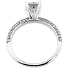 14K White Gold Princess Cut Diamond  Engagement Ring thumb 3