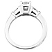 Modern 14K White Gold Asscher Cut Diamond Engagement Ring thumb 2