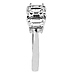 Classic 14K White Gold 3 Stone Emerald Cut Engagement Ring thumb 2