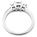 14K White Gold 3 Stone Princess Cut Diamond Engagement Ring thumb 3