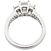 Fancy Three Stone Princess Cut Engagement Ring Set thumb 6