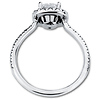 14K White Gold Halo Princess-Cut Diamond Engagement Ring 1.4ctw thumb 3