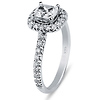 14K White Gold Halo Princess-Cut Diamond Engagement Ring 1.4ctw thumb 1