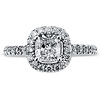 14K White Gold Halo Princess-Cut Diamond Engagement Ring 1.4ctw thumb 2