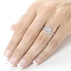 14K White Gold Halo Princess-Cut Diamond Engagement Ring 1.4ctw thumb 4