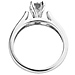 Chic 14K White Gold Diamond Engagement Ring thumb 3