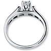 14K White Gold Channel Set Diamond Engagement Ring thumb 3