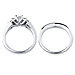 14K White Gold Diamond Wedding Ring Set 1.00 ctw thumb 3