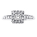 14K White Gold Princess Bridal Engagement Ring thumb 2