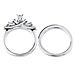 Charming 14K White Gold Diamond Engagement Ring Set 0.50ctw thumb 3