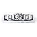 Charming 14K White Gold Diamond Engagement Ring Set 0.50ctw thumb 2
