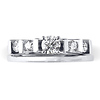 Charming 14K White Gold Diamond Engagement Ring Set 0.50ctw thumb 2