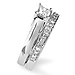 14K White Gold Princess Cut Diamond Engagement Ring thumb 1