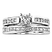 14K White Gold Princess Cut Wedding Ring Set thumb 2