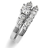 14K White Gold Prong Set Diamond Bridal Ring Set thumb 1