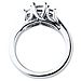 3 Stone 14K White Gold Princess Cut Diamond Engagement Ring thumb 3