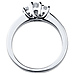 14K White Gold 3 Stone Prong Set Engagement Ring thumb 3