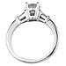 Round Cut 14K White Gold Engagement Ring thumb 2