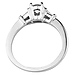 14K White Gold Round & Baguette Cut Diamond Engagement Ring thumb 2