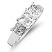 14K White Gold Fancy Princess Diamond Ring (0.75 ctw) thumb 3