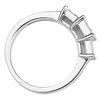 14K White Gold Fancy Princess Diamond Ring (0.75 ctw) thumb 2