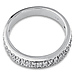 14K White Gold Two-Row Pave Set Diamond Wedding Band 0.50ctw thumb 3