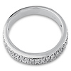 14K White Gold Two-Row Pave Set Diamond Wedding Band 0.50ctw thumb 3