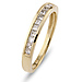 14K Yellow Gold 0.25ctw Princess Cut Channel Set Ring thumb 1