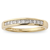 14K Yellow Gold 0.25ctw Princess Cut Channel Set Ring thumb 2