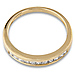 14K Yellow Gold 0.25ctw Princess Cut Channel Set Ring thumb 3