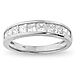 14K White Gold 1.00ctw Princess Cut Channel Set Ring thumb 2