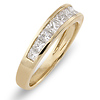 14K Yellow Gold 1.00ctw Princess Cut Channel Set Ring thumb 1