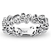 Eternity Floral Diamond Ring in 14K White Gold 0.2ctw thumb 2