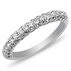 1.00ctw Pave Set Diamond Wedding Ring in 14K White Gold thumb 0
