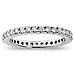 14K White Gold 0.75ctw Prong Set Eternity Ring thumb 2