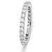 14K White Gold 1ctw Pave Set Diamond Eternity Ring thumb 1