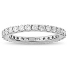 14K White Gold 1ctw Pave Set Diamond Eternity Ring thumb 2