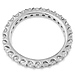 14K White Gold 1ctw Pave Set Diamond Eternity Ring thumb 3