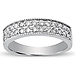 14K White Gold Milgrain 0.50ctw Diamond Pave Ring thumb 2