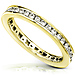 14K Yellow Gold 0.55 CTW Round Diamond Channel Set Eternity Band thumb 1