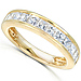 14K Yellow Gold 1 CTW Princess Diamond Channel Set Wedding Band thumb 1