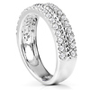 14K White Gold 0.34 CTW 2 Row Pave Set Diamond Band thumb 2